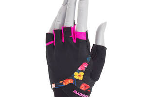 Перчатки для фитнеса MadMax MFG-770 Flower Power Gloves M Black/Pink