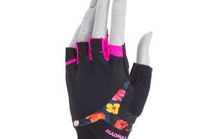 Перчатки для фитнеса MadMax MFG-770 Flower Power Gloves S Black/Pink