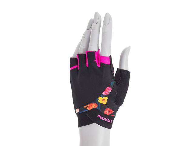 Перчатки для фитнеса MadMax MFG-770 Flower Power Gloves XS Black/Pink
