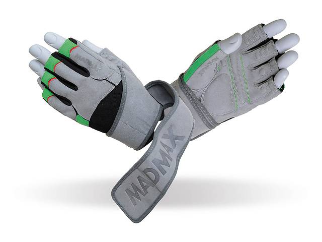 Перчатки для фитнеса MadMax MFG-860 Wild L Grey/Green