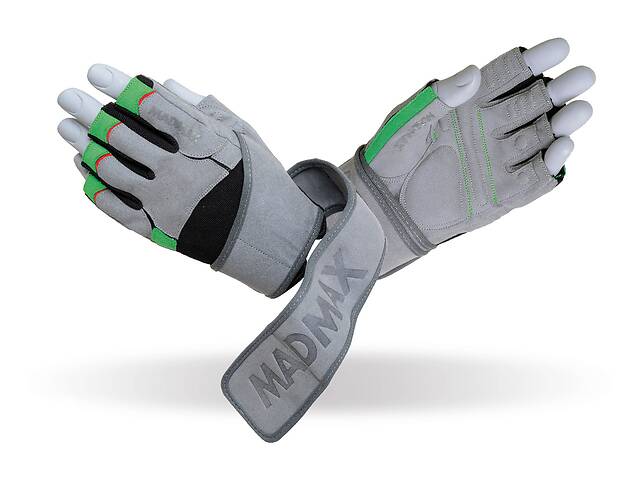 Перчатки для фитнеса MadMax MFG-860 Wild M Grey/Green