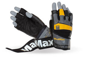 Перчатки для фитнеса MadMax MFG-880 Signature M Black/Grey/Yellow