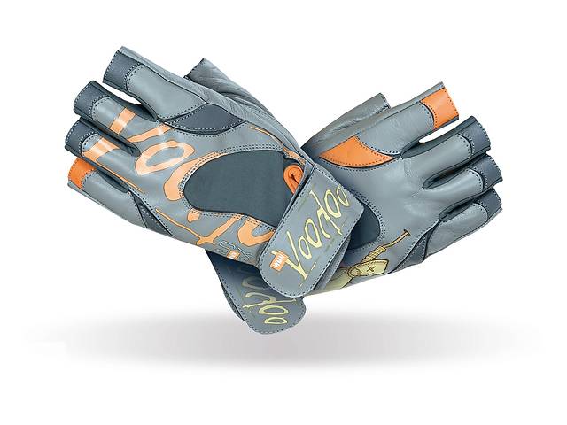 Перчатки для фитнеса MadMax MFG-921 Voodoo S Light grey/orange