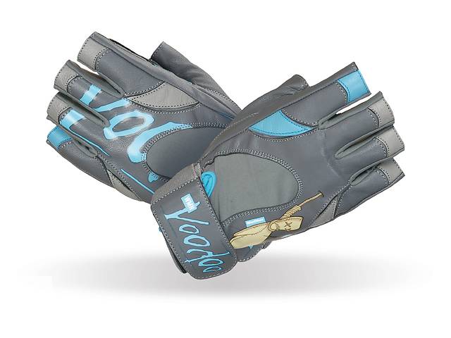 Перчатки для фитнеса MadMax MFG-921 Voodoo S Mid grey/light blue