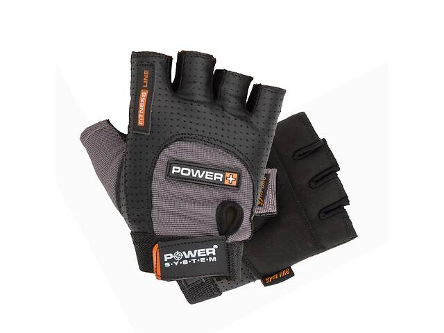 Перчатки для фитнеса Power System PS-2500 Power Plus Black/Grey M