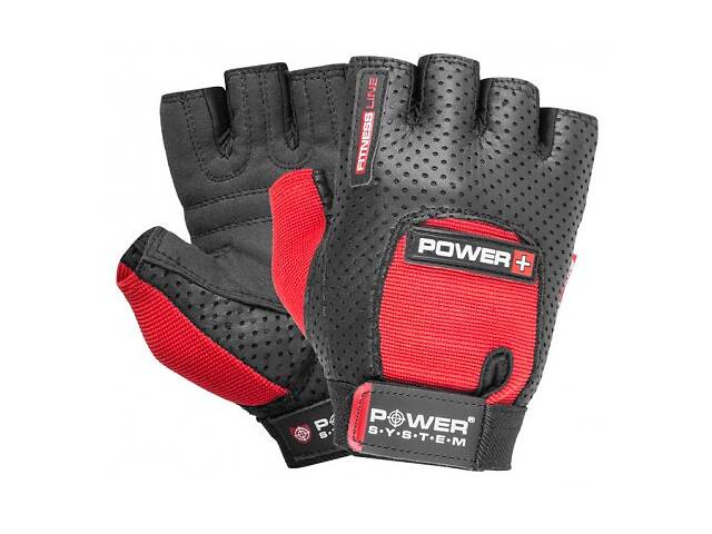 Перчатки для фитнеса Power System PS-2500 Power Plus Black/Red M