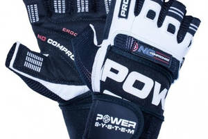 Перчатки для фитнеса Power System PS-2700 No Compromise Black/White L