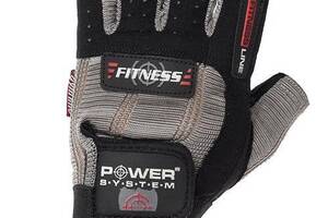 Перчатки для фитнеса и тяжелой атлетики Fitness PS-2300 Power System XL Серо-черный (07227004)