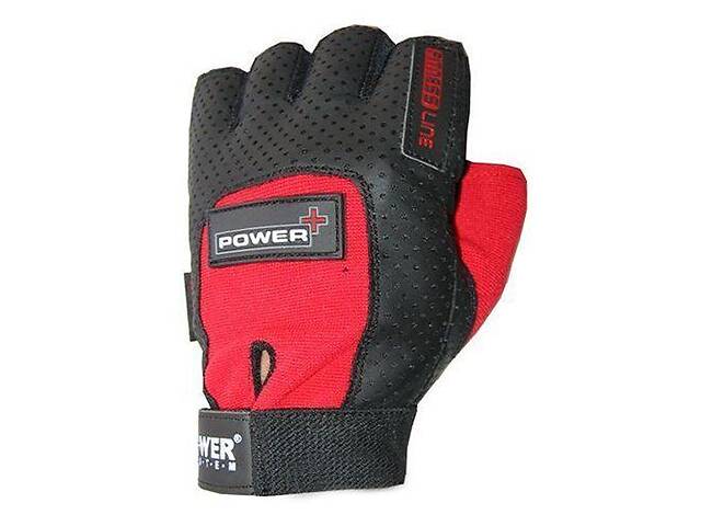 Перчатки для фитнеса и тяжелой атлетики Power Plus PS-2500 Power System S Черно-красный (07227006)