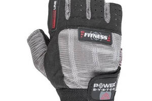 Перчатки для фитнеса и тяжелой атлетики Power System Fitness PS-2300 S Grey/Black