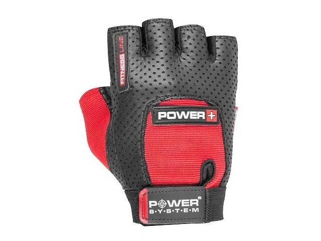 Перчатки для фитнеса и тяжелой атлетики Power System Power Plus PS-2500 S Black/Red