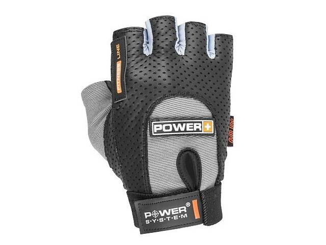 Перчатки для фитнеса и тяжелой атлетики Power System Power Plus PS-2500 Black-Grey