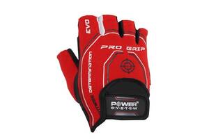 Перчатки для фитнеса и тяжелой атлетики Power System Pro Grip EVO PS-2250E S Red