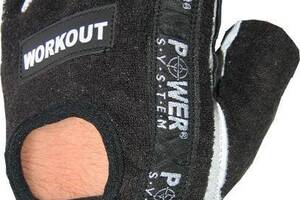 Перчатки для фитнеса и тяжелой атлетики Power System Workout PS-2200 S Black