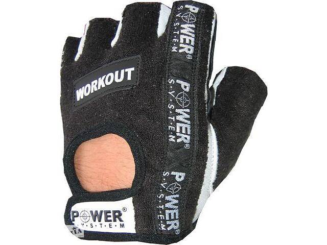 Перчатки для фитнеса и тяжелой атлетики Power System Workout PS-2200 L Black