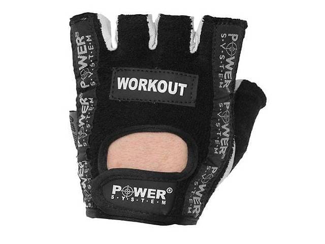 Перчатки для фитнеса и тяжелой атлетики Workout PS-2200 Power System M Черный (07227002)