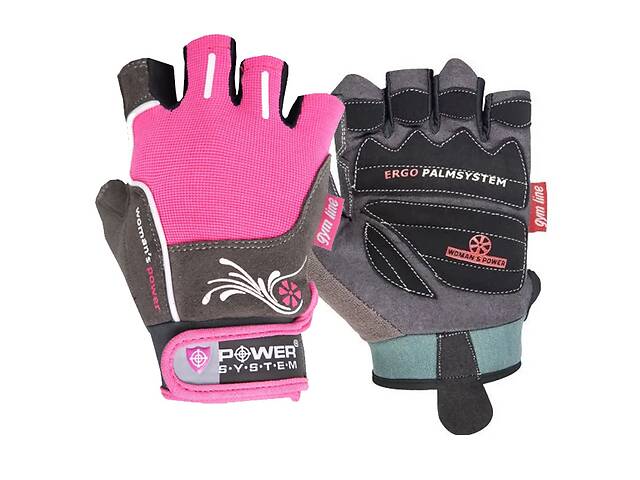 Перчатки для фитнеса женские Power System PS-2570 Woman’s Power Pink XS