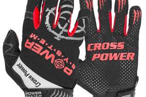 Перчатки для кроссфит с длинным пальцем Power System Cross Power PS-2860 Black/Red M