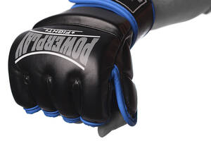Перчатки для MMA PowerPlay 3058 Черно-Синие XL