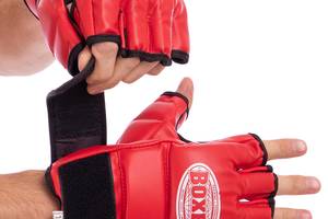Перчатки для смешанных единоборств MMA BOXER 5021 L Красный