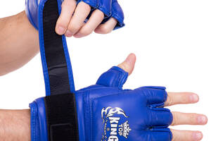 Перчатки для смешанных единоборств MMA TOP KING Extreme TKGGE L цвет Синий