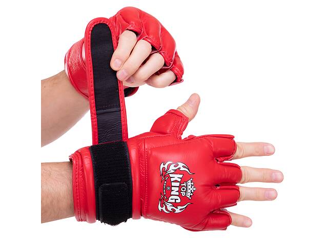 Перчатки для смешанных единоборств MMA TOP KING Extreme TKGGE М Красный