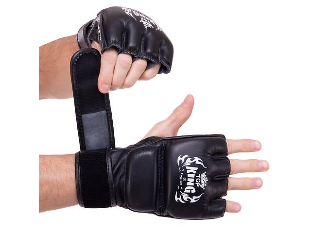 Перчатки для смешанных единоборств MMA TOP KING Super TKGGS S Черный