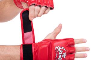 Перчатки для смешанных единоборств MMA TOP KING Super TKGGS S Красный