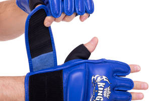 Перчатки для смешанных единоборств MMA TOP KING Ultimate TKGGU L Синий