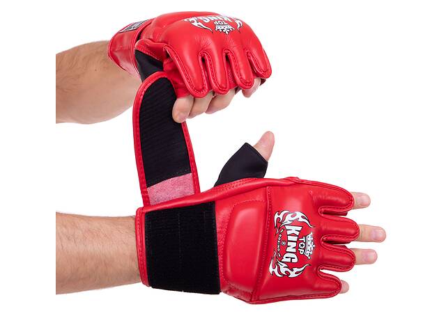 Перчатки для смешанных единоборств MMA TOP KING Ultimate TKGGU S Красный