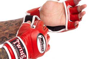 Перчатки для смешанных единоборств MMA TWINS GGL-6 L Красный