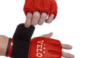 Перчатки для смешанных единоборств MMA VELO ULI-4024 L Красный