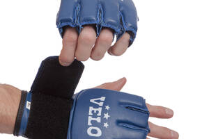 Перчатки для смешанных единоборств MMA VELO ULI-4024 L Синий