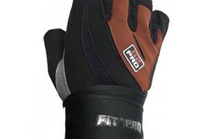 Перчатки для тяжелой атлетики FP-04 S2 Pro Power System M Черно-коричневый (07227025)