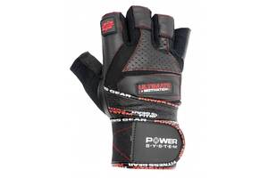 Перчатки для тяжелой атлетики Power System Ultimate Motivation PS-2810 M Black Red