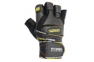 Перчатки для тяжелой атлетики Power System Ultimate Motivation PS-2810 XL Black-Yellow