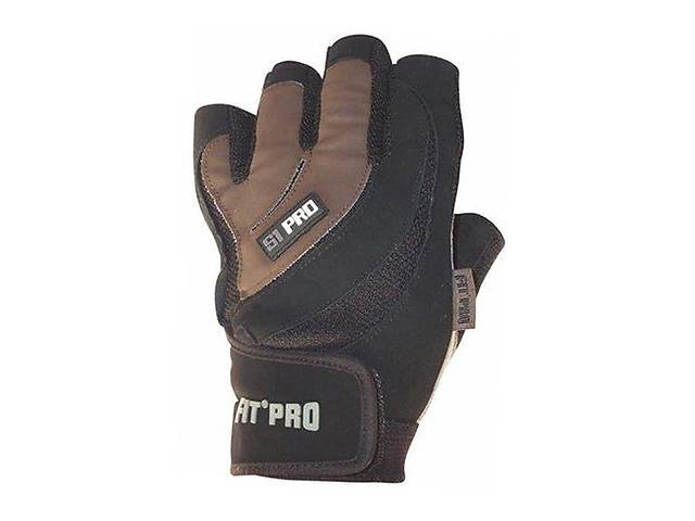 Перчатки для тяжелой атлетики S1 Pro FP-03 Power System M Черно-коричневый (07227024)