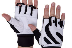 Перчатки для тяжелой атлетики Zelart SB-161070 XL Черно-белый (07363044)