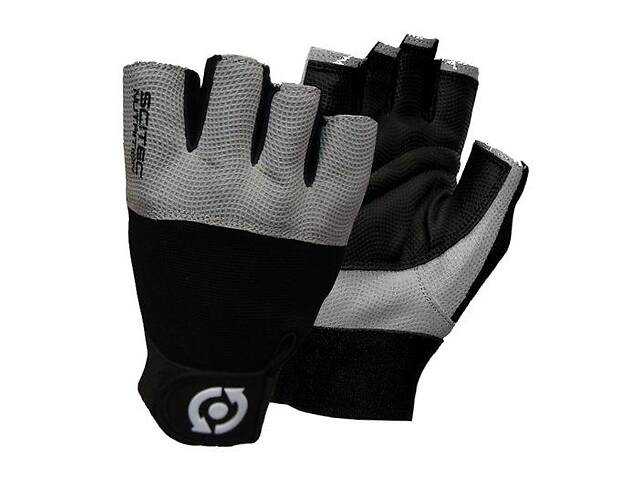 Перчатки для зала атлетические Grey Style Scitec Nutrition L Черно-серый (07087002)