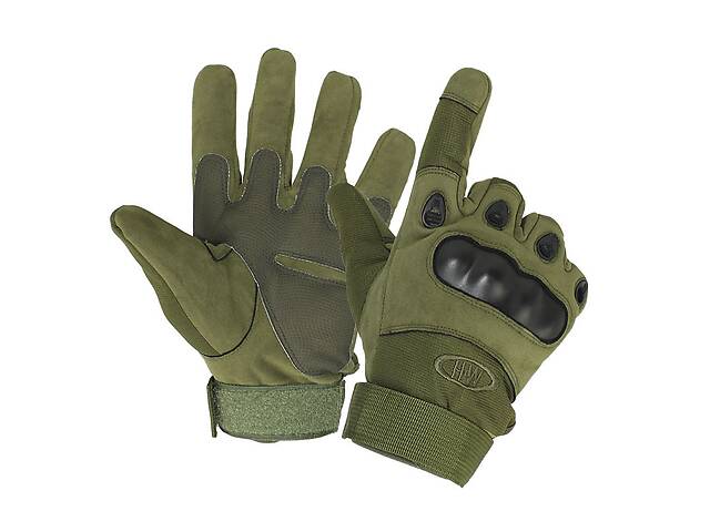 Перчатки OKLAI 705 тактические мужские полнопалые с защитой L Зеленый