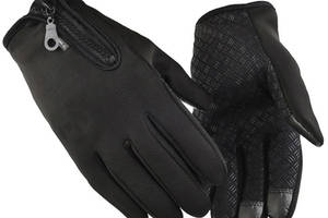 Перчатки сенсорные Trizand водонепроницаемые нескользящие L черные
