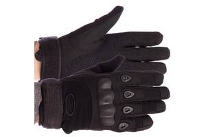 Перчатки тактические с закрытыми пальцами и усил. протектор OAKLEY BC-4623 (р-р ХХL) Черный (PT0155)