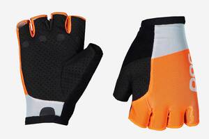Перчатки велосипедные Poc Essential Road Mesh Short Glove L Черный-Оранжевый