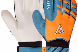 Перчатки вратарские с защитой пальцев ATHPIK SP-Sport FB-9277 размер 8 Оранжевый-синий