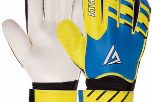 Перчатки вратарские с защитой пальцев ATHPIK SP-Sport FB-9277 размер 8 Синий-желтый