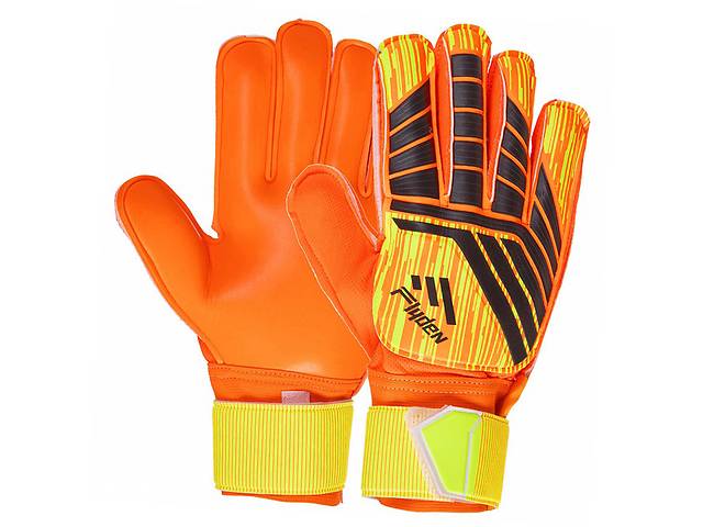 Перчатки вратарские с защитой пальцев Flyden FB-911 FDSO 9 Оранжевый (57508346)