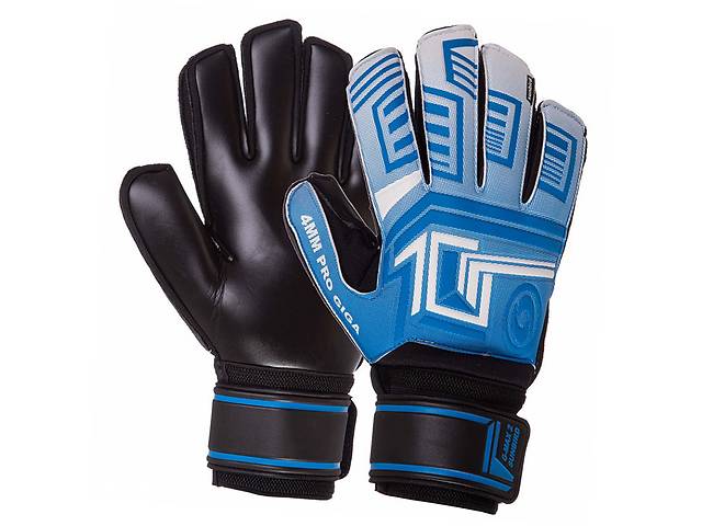 Перчатки вратарские с защитой пальцев Pro Giga FB-927 FDSO 10 Синий (57508347)