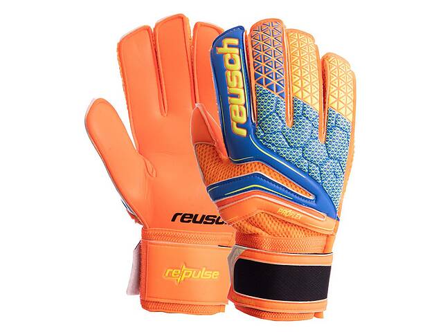 Перчатки вратарские с защитой пальцев Reusch FB-915A FDSO 10 Лимонно-оранжевый (57508348)