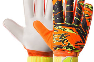 Перчатки вратарские с защитой пальцев VCY FB-931 FDSO 9 Оранжевый (57508338)