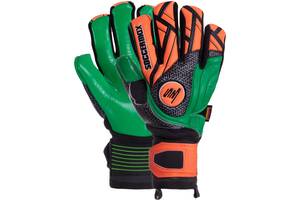 Перчатки вратарские SOCCERMAX GK-001 9 Оранжевый-зеленый